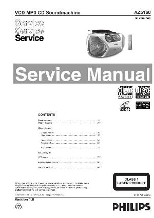 Сервисная инструкция Philips AZ-5160 ― Manual-Shop.ru