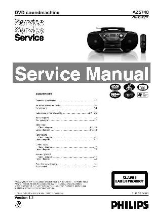 Сервисная инструкция Philips AZ-5740 ― Manual-Shop.ru