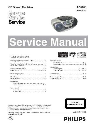 Сервисная инструкция Philips AZ-6188 ― Manual-Shop.ru