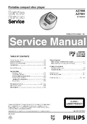 Service manual Philips AZ-7900, AZ-7901 ― Manual-Shop.ru