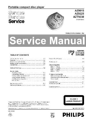 Сервисная инструкция Philips AZ-9015, AZ-9225, AZT-9230 ― Manual-Shop.ru