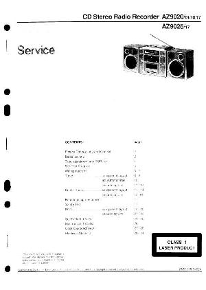 Сервисная инструкция Philips AZ-9020, AZ-9025 ― Manual-Shop.ru