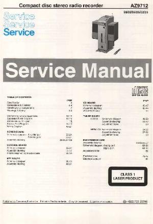 Сервисная инструкция Philips AZ-9712 ― Manual-Shop.ru