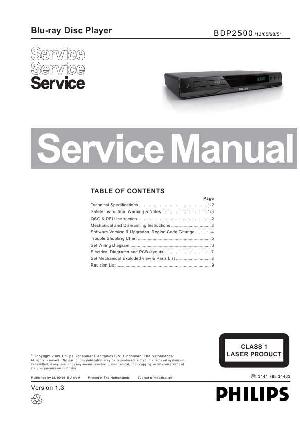 Сервисная инструкция Philips BDP-2500 ― Manual-Shop.ru