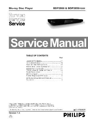 Сервисная инструкция Philips BDP-2800, BDP-2850 ― Manual-Shop.ru