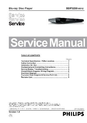 Сервисная инструкция Philips BDP-3250 ― Manual-Shop.ru