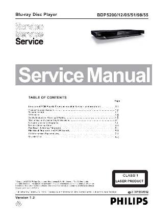 Сервисная инструкция Philips BDP-5200 ― Manual-Shop.ru