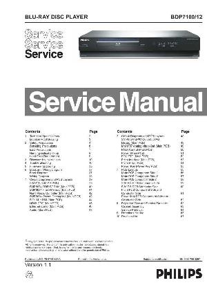 Сервисная инструкция Philips BDP-7100 ― Manual-Shop.ru