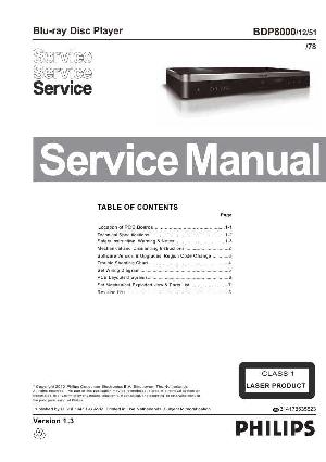 Сервисная инструкция Philips BDP-8000 ― Manual-Shop.ru