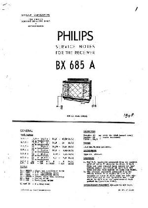 Сервисная инструкция Philips BX685A ― Manual-Shop.ru