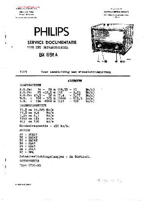Сервисная инструкция Philips BX691A ― Manual-Shop.ru