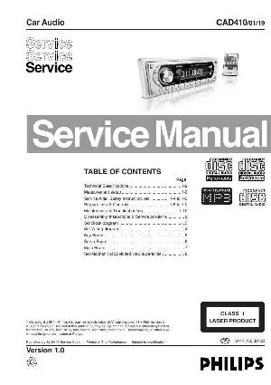 Сервисная инструкция Philips CAD-410 ― Manual-Shop.ru