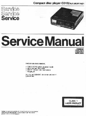 Сервисная инструкция Philips CD-10 ― Manual-Shop.ru