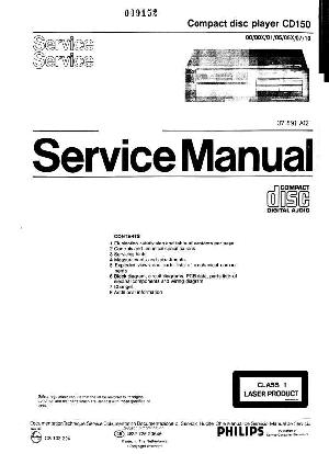 Сервисная инструкция Philips CD-150 ― Manual-Shop.ru