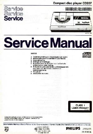 Сервисная инструкция Philips CD-207 ― Manual-Shop.ru