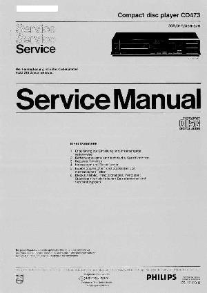 Сервисная инструкция Philips CD-473 ― Manual-Shop.ru