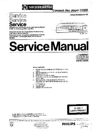 Сервисная инструкция Philips CD-650 ― Manual-Shop.ru