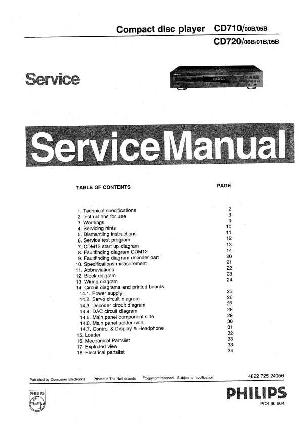 Сервисная инструкция Philips CD-710, CD-720 ― Manual-Shop.ru