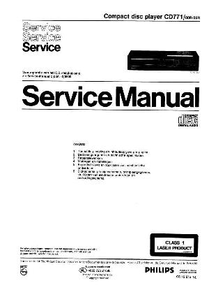 Сервисная инструкция Philips CD-771 ― Manual-Shop.ru