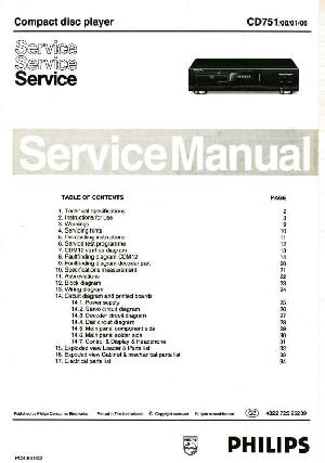 Сервисная инструкция Philips CD751 ― Manual-Shop.ru