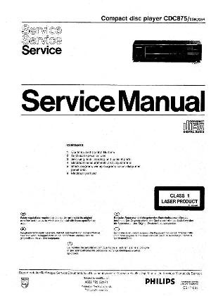 Сервисная инструкция Philips CDC-875 ― Manual-Shop.ru