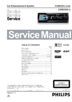 Сервисная инструкция Philips CEM220 ― Manual-Shop.ru