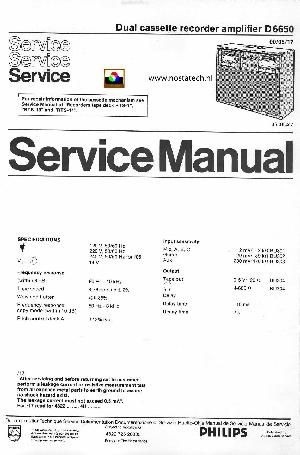 Service manual Philips D-6650 ― Manual-Shop.ru