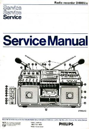 Сервисная инструкция Philips D-8803 ― Manual-Shop.ru