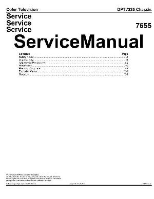 Сервисная инструкция Philips DPTV-335 ― Manual-Shop.ru