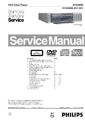Сервисная инструкция Philips DVD-580M ― Manual-Shop.ru