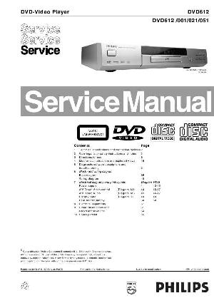 Сервисная инструкция Philips DVD-612 ― Manual-Shop.ru