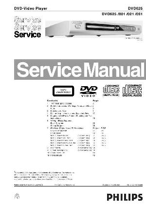 Сервисная инструкция Philips DVD-625 ― Manual-Shop.ru