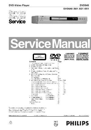Сервисная инструкция Philips DVD-640 ― Manual-Shop.ru