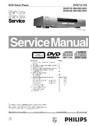 Сервисная инструкция Philips DVD-712, DVD-722 ― Manual-Shop.ru