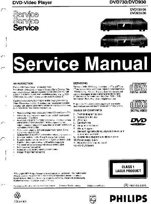 Сервисная инструкция Philips DVD-730, DVD-930 ― Manual-Shop.ru