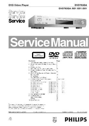 Сервисная инструкция Philips DVD-763SA ― Manual-Shop.ru