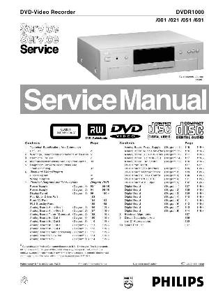 Сервисная инструкция Philips DVDR-1000 ― Manual-Shop.ru