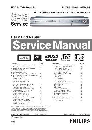 Сервисная инструкция Philips DVDR-3330H, DVDR-5330H ― Manual-Shop.ru