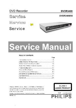 Сервисная инструкция Philips DVDR-3408 ― Manual-Shop.ru