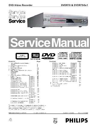Сервисная инструкция Philips DVDR-70, DVDR-75 ― Manual-Shop.ru