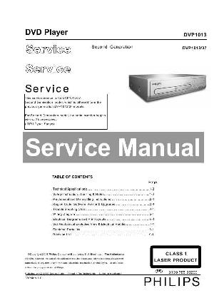 Сервисная инструкция Philips DVP-1013  ― Manual-Shop.ru