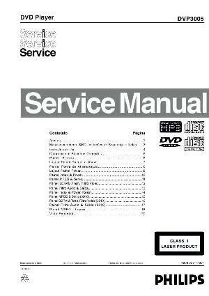 Сервисная инструкция Philips DVP-3005 ― Manual-Shop.ru
