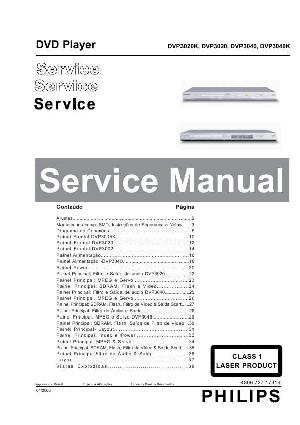 Сервисная инструкция Philips DVP-3020K, 3040K  ― Manual-Shop.ru