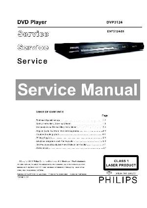 Сервисная инструкция Philips DVP-3124 ― Manual-Shop.ru