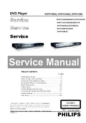 Сервисная инструкция Philips DVP-3126K, DVP-3146K, DVP-3148K  ― Manual-Shop.ru