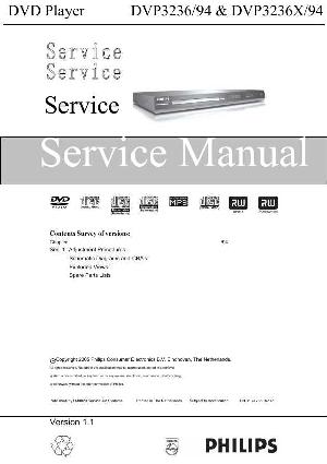Сервисная инструкция Philips DVP-3236 ― Manual-Shop.ru