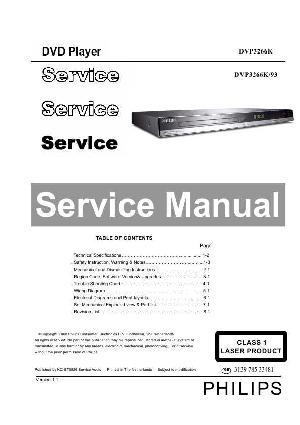 Сервисная инструкция Philips DVP-3266K ― Manual-Shop.ru