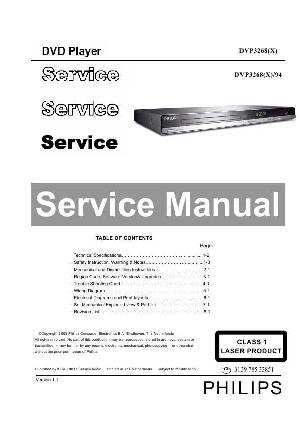 Сервисная инструкция Philips DVP-3268X ― Manual-Shop.ru
