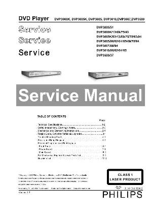Сервисная инструкция Philips DVP-3500 ― Manual-Shop.ru