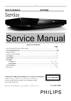 Сервисная инструкция Philips DVP-3650 ― Manual-Shop.ru